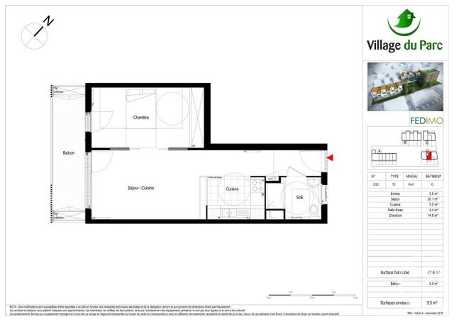 Appartement F2 à louer - 2 pièces - 47.6 m2 - BRETIGNY SUR ORGE - 91 - ILE-DE-FRANCE - Century 21 Capitole Immobilier
